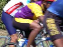 Cyclists racing in Tobago